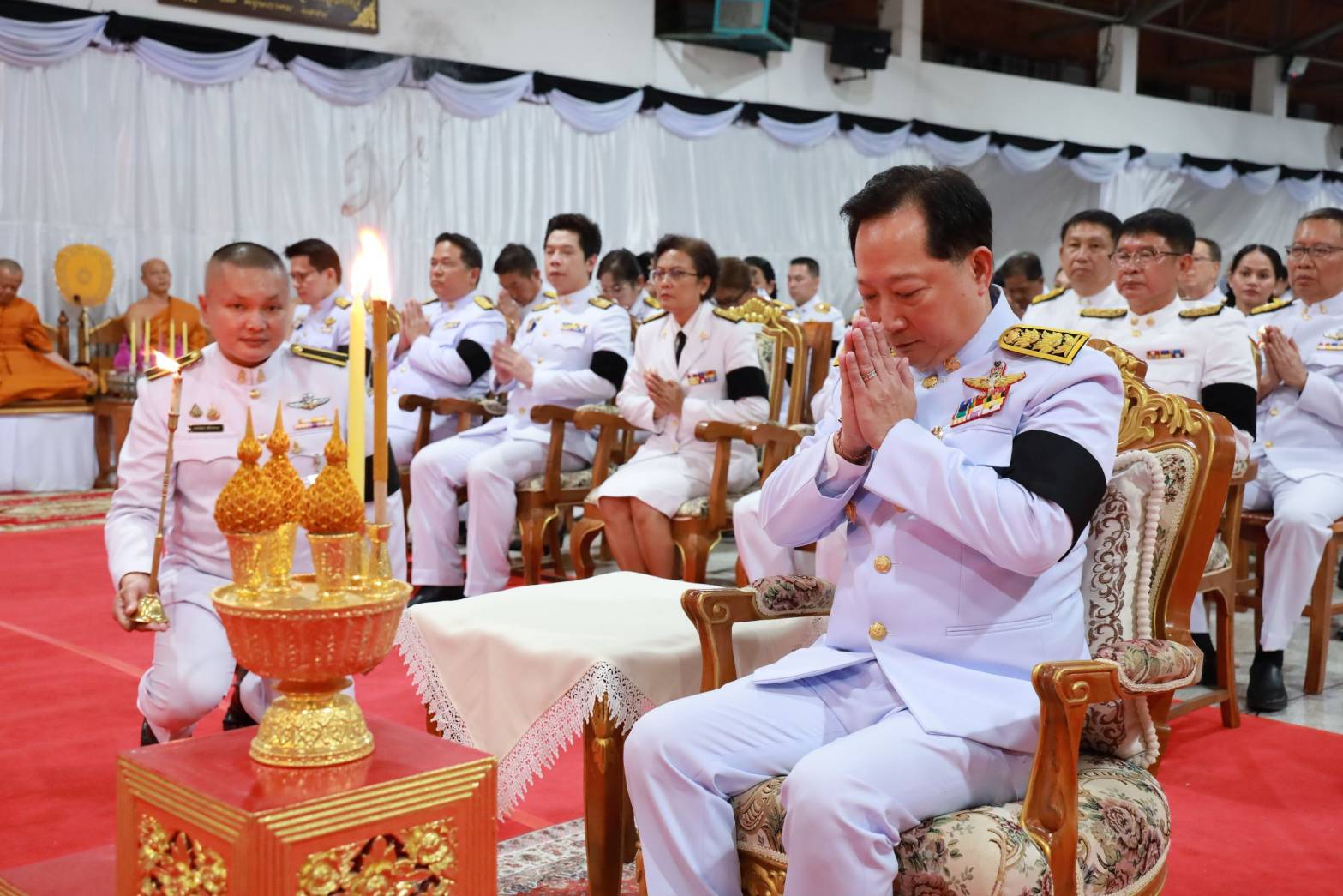 🖤สำนักงานพัฒนาชุมชนอำเภอเมืองระยองร่วมบำเพ็ญกุศล ในวาระครบ 7 วัน (สัตตมวาร)