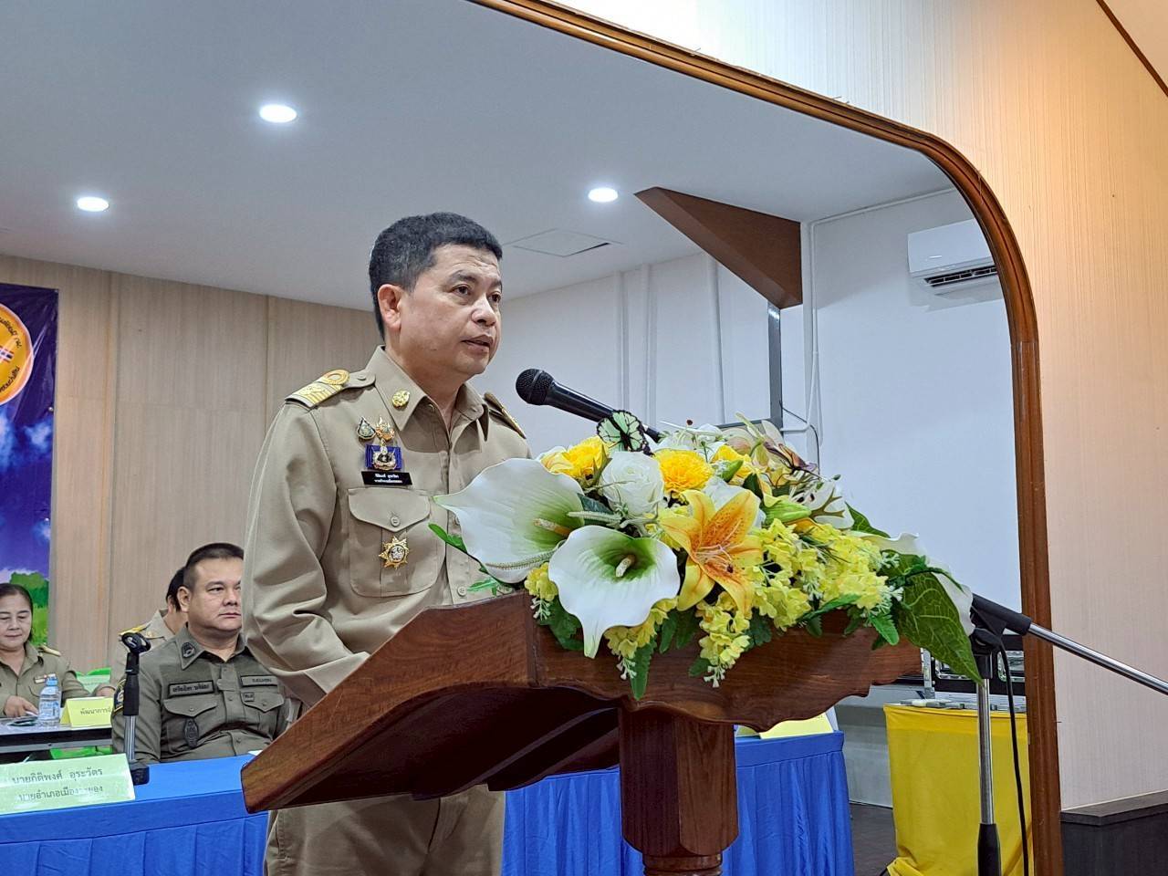 🥬Rayong TALENT พช.เมืองระยองเอาได้                                              💕สำนักงานพัฒนาชุมชนอำเภอเมืองระยอง ร่วมประชุมหัวหน้าส่วนราชการ  กำนัน ผู้ใหญ่บ้านแพทย์ประจำตำบล สารวัตรกำนัน และผู้ช่วยผู้ใหญ่บ้าน ประจำเดือนมีนาคม 2569 